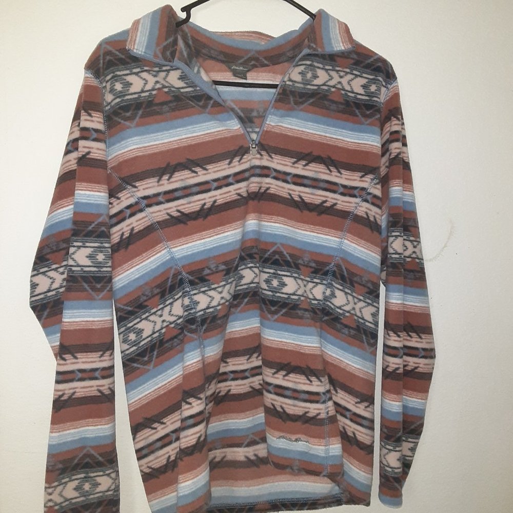 Woman's Desert Style Eddie Bauer Fleece Sweater